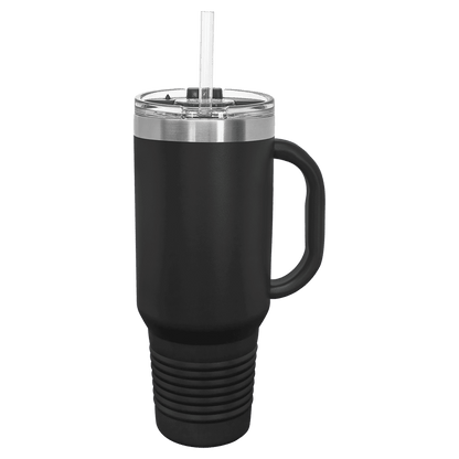 40 oz. Tumbler with Handle and Slider Lid