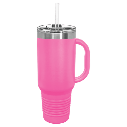 40 oz. Tumbler with Handle and Slider Lid