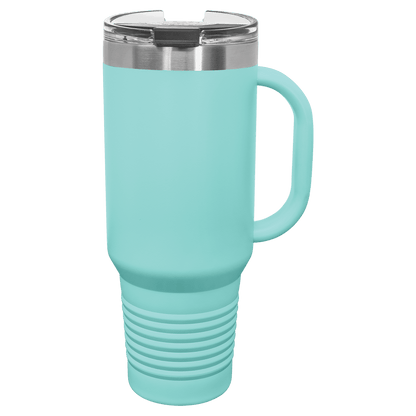 40 oz. Tumbler with Handle and Slider Lid